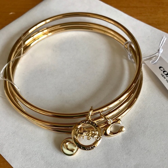 1 LEFT NWT COACH HORSE & CARRIAGE 3 BANGLES - Picture 1 of 4